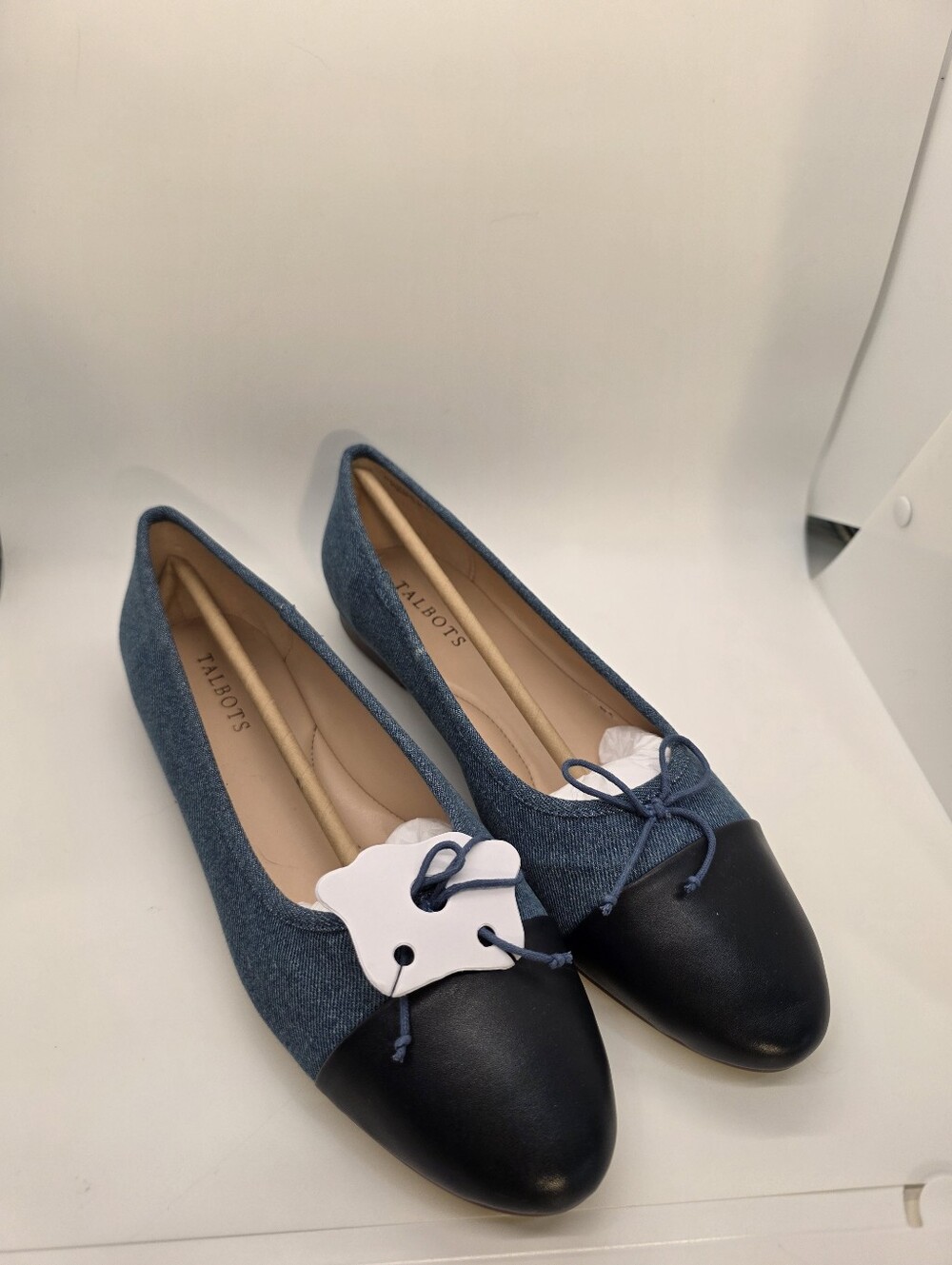 Blair Cap Toe Ballet Flats - Denim - Picture 3 of 6